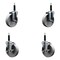 Service Caster 5'' Semi Steel Wheel Swivel 3/4'' Expanding Stem Caster Set 2 Brakes, 4PK SCC-EX20S515-SSR-2-TLB-2-34 - alternate 1